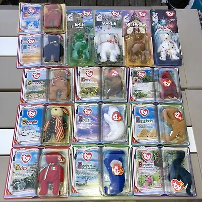 Rare Retired McDonald’s Ty Teenie Beanie Babies 1999-2000 Complete Set NEW • $600