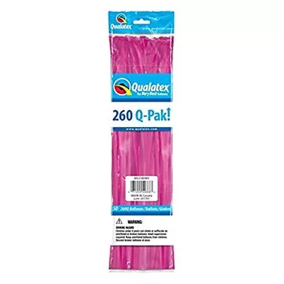 Qualatex 54668-Q Q-pak Wild Berry 260Q Pink Twisting Balloons 50 Pack • $10.99