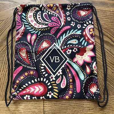 Vera Bradley VB Drawstring Backpack / Napsack - Paisley  Print • $14