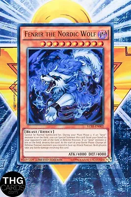 Fenrir The Nordic Wolf LC05-EN002 LE Ultra Rare Yugioh Card • £0.99