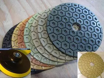 4  Wet Dry Diamond Polishing Pad Stone Concrete Marble For Metabo Makita Grinder • $42.89