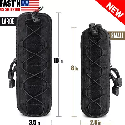 Tactical Knife Sheath Bag Molle Flashlight Holster Pouch Utility Tool Pouch Case • $8.79