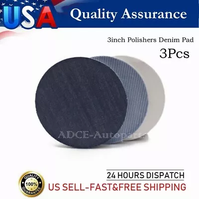 Car Orange-peel Removal Polishing Pad Denim Pad Buffing Pad 3  Car  Sanding Disc • $15