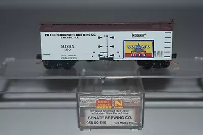 N Scale MTL 05800546 Senate Brewing 36' Single Door Reefer 100 C29034 • $24.99