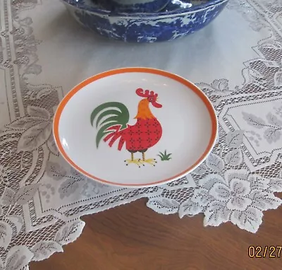Vintage Rooster Footed Pedestal Server Plate Tray #26/618 Chicken-Hen/ Decor MCM • $16.95