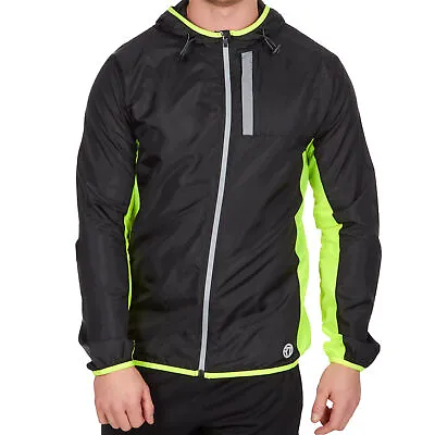 Mens Kagool Quick Dry Sports Walking Running Cycling Mac Jacket Hood M-XXL • £19.99