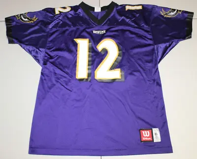 NFL Football Baltimore Ravens Vinny Testaverde #12 Sewn Jersey XL Wilson Purple • $80