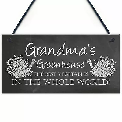 Personalised Greenhouse Sign Garden Plaque Mum Nan Nanny Grandma Gift • £5.99