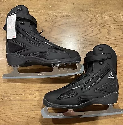 Jackson Ultima Softec Elite Black Mens Figure Ice Skates Mark II Blades Size 11 • $125