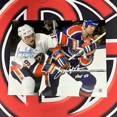 Bryan Trottier & Mark Messier Autographed 8x10 Photo Rangers Islanders Steiner • $269.99