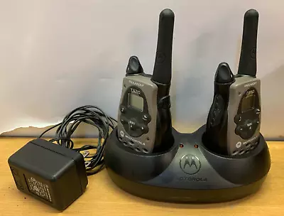 Motorola Talkabout T5710 Mobile Two-Way Radio Walkie Talkies + Charging Cradle • $39.99