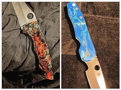  Custom Showside Knife Scales Resin Honeycomb Micarta. $35+ DM 4info B4 U Buy • $35