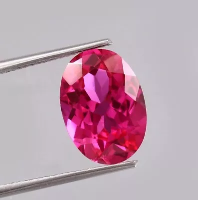 Certified 15.00 Ct AAA+ Natural Mozambique Pink Oval Faceted Ruby Loose Gemstone • $0.99