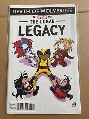 Marvel Death Of Wolverine - The Logan Legacy No. 1 Skottie Young Cover • £5