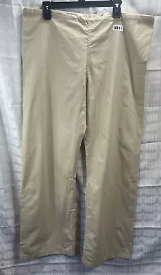 URBANE  SCRUB Women’s Pants Color Khaki Brown Size Medium Tall • $17.99