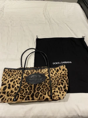 £199 • Buy Dolce & Gabbana Leopard Tote Bag 