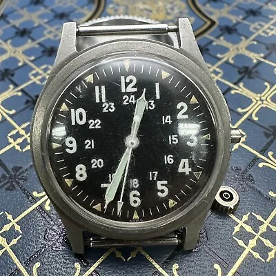 Vintage 1971 US Military Wrist Watch GG-W-113 Vietnam War Era For Restoration • $485