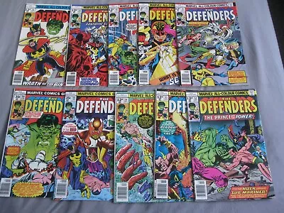 Job Lot 3 The Defenders 47 To 56 (10 Comics)- Nice Mid Grade To Higher Mid Grade • £9.99