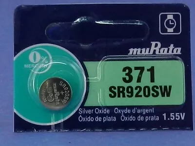 Murata 371  SR920W Watch Battery 1Pc • $1.88