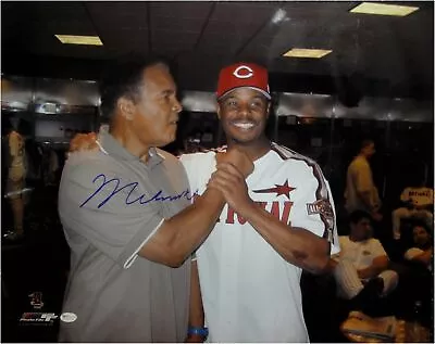 Muhammad Ali Signed Auto 16x20 Photo With  Ken Griffey Jr Online Authentics COA • $999.99