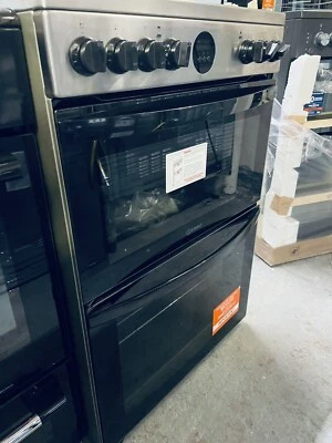 £389 • Buy Indesit 60cm Double Oven Electric Cooker - Stainless Steel ID67V9HCX