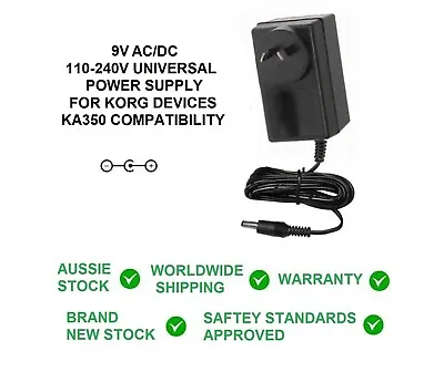 9 Volt AC/DC For KORG Volca Power Supply 9v KA350 Style Mains Adapter 110-240V • $43.65