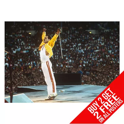 Freddie Mercury Queen Poster Art Print A4 A3 - Buy 2 Get Any 2 Free • £6.97