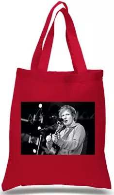 Shopper Tote Bag Cotton Red Cool Icon Stars Ed Sheeran Ideal Gift Present • £7.99