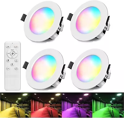 Home LED Recessed Downlights Ceiling Light 5W RGBWC Colour Changing SPOTLIGHTS • £19.99