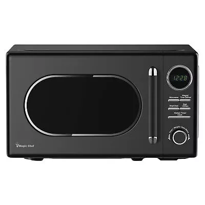 Magic Chef 0.7 Cubic Feet 700 Watt Classic Retro Countertop Microwave Black • $108.79