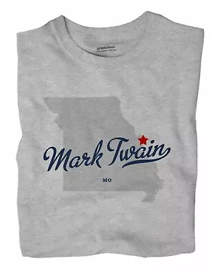 Mark Twain Missouri MO T-Shirt St. Louis MAP • $19.50