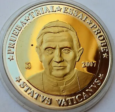 10 Euro 2007 Vatican City Pattern Coin Pope Benedict XVI • $19.95