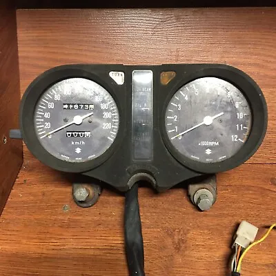 $68.30 • Buy 1979 SUZUKI GS 550 Vintage Gauge Cluster Dash Clocks Speedometer Tachometer *B24