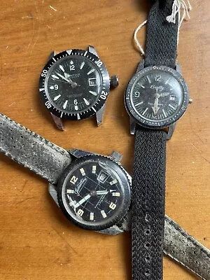 Vintage Skin Diver Watch Lot Estate For Parts And Repair • $38