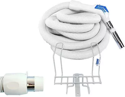 $179.99 • Buy Genuine Vacuflo 35' Turbogrip Low Volt Central Vacuum UNIVERSAL STYLE  W/ Rack