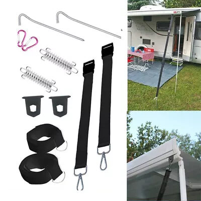 Awning Tie Down Set Tent Clips Hooks For RV Fiamma F35 F45 F65 Caravan Motorhome • $32.99