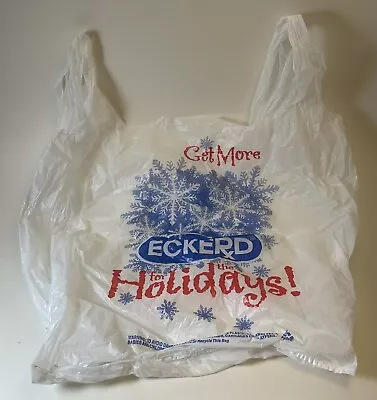 Vintage Grocery Bag Eckerd Get More For The Holidays Defunct Grocery Store Bag • $7