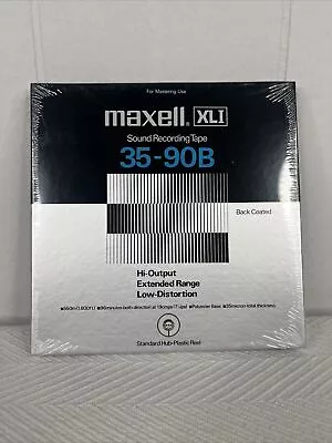 Maxell XLI Sound Recording Tape 35-90B 1800 Ft 7  Reel Professional NOS Sealed • $40