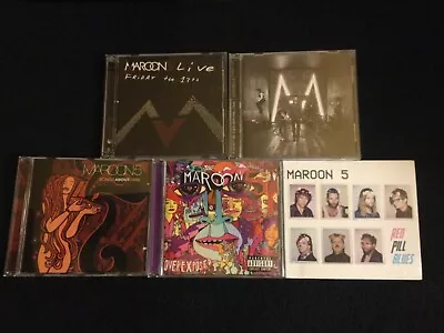 Maroon 5 CD/DVD Lot Of 5: FRIDAY THE 13TH Overexposed Red Pill Blues VG+ Tested • $19.99