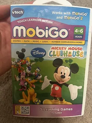VTech MobiGo Disney Mickey Mouse Clubhouse Touch Learning System Video Game New • $9.49
