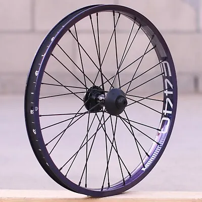 Eclat Seismic Front Bmx Bicycle Wheel Galactic Purple Black • $239.95