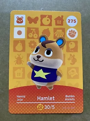 $3.80 • Buy 275 Hamlet Animal Crossing Amiibo Card #275 Authentic ACNH