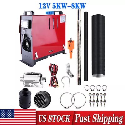 Diesel Air Heater 8kw 12v-24v All In One Lcd Thermostat Boat Motorhome Truck Van • $64.99
