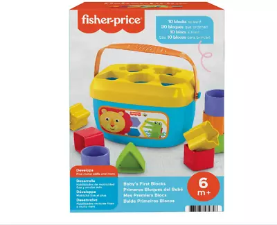 Fisher-Price Baby's Set Of 10 Blocks For Classic Stacking Play For Infants • $14.99