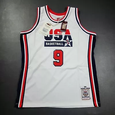 100% Authentic Michael Jordan Mitchell Ness 1992 Dream Team USA Jersey 48 XL • $284.75