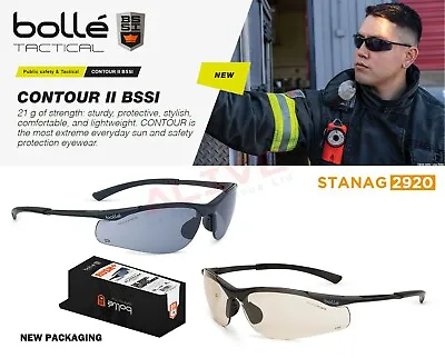 £3.99 • Buy Bolle CONTOUR BSSI Tactical Safety Glasses Ballistic Eyewear Filter 99.99% UV