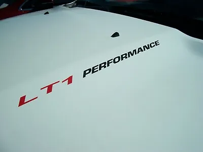 LT1 PERFORMANCE (pair) Hood Stickers Decals Chevy Camaro RS SS Corvette • $11.99