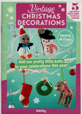 £1.45 • Buy Christmas Quick&Easy KNITTING PATTERNS Booklet, Christmas Decorations 