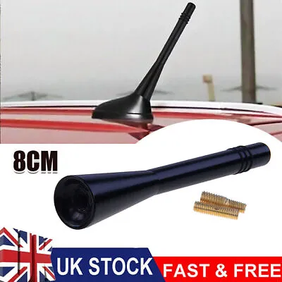 Car Aerial Bee Sting Mast Antenna Arial Ariel Radio Stubby Roof Screw Part Black • £4.04