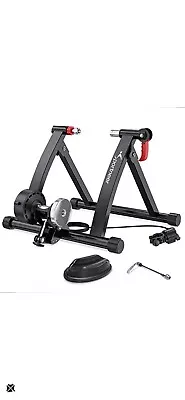 Sportneer Magnetic Stationary Bike Trainer Stand Indoor Riding Black - Open Box • $25